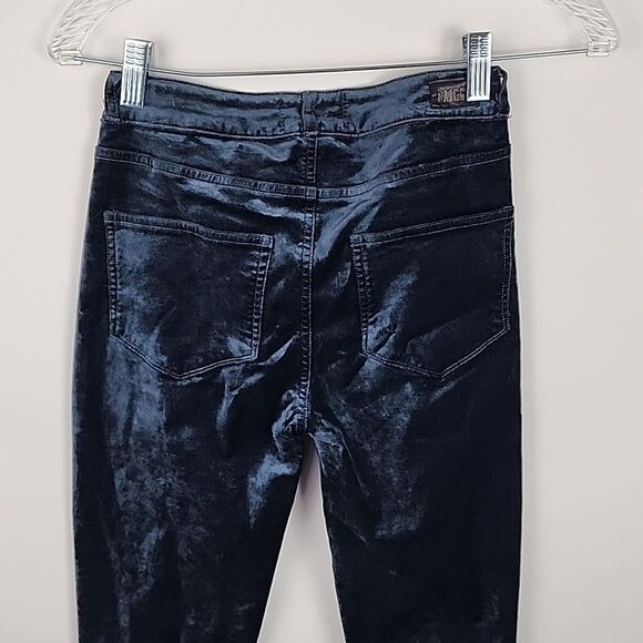 PAIGE womens 23 hoxton ultra skinny velvet midnight jeans pants high rise waist - Picture 7 of 9